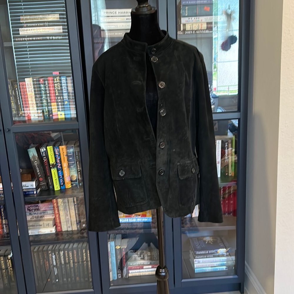 Liz Claiborne black suede jacket
